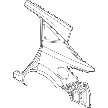 78112-7BA0A Nissan Rear Fender Right Hand Illustration 1 of 1