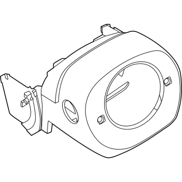 48470-7BA0A Nissan Steering Column Cover Set Illustration 1 of 1
