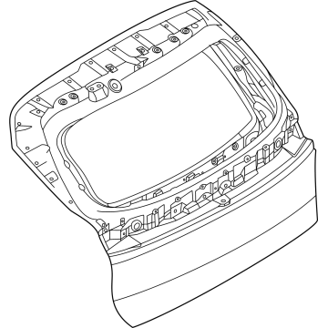 90150-7BA0A Nissan DOOR ASSY-BACK,OUTER Illustration 1 of 1