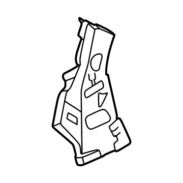 G6660-7LGMA Nissan REINFORCE-REAR PILLAR,INNER RH Illustration 1 of 1