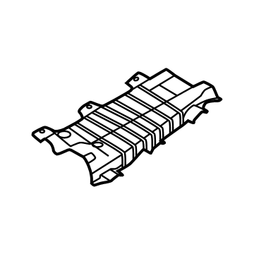 74758-7LG0A Nissan HEAT INSULATOR-FRONT FLOOR Illustration 1 of 1