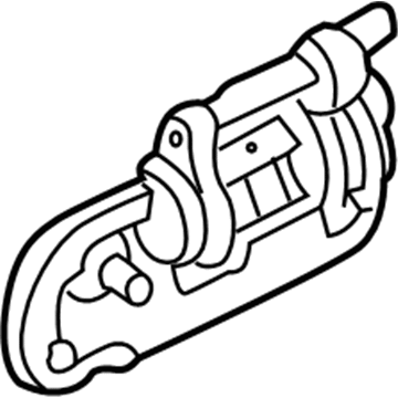 80607-6Z613 Nissan Front Outside Door Handle Assembly, Left Illustration 1 of 1