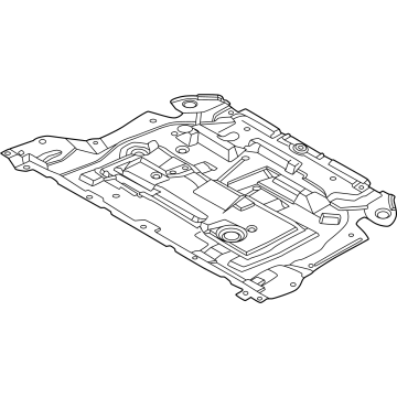 75892-6SA3A Nissan COVER-FRONT UNDER Illustration 1 of 1