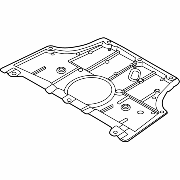 74811-6SA3A Nissan COVER-ENGINE,REAR Illustration 1 of 1