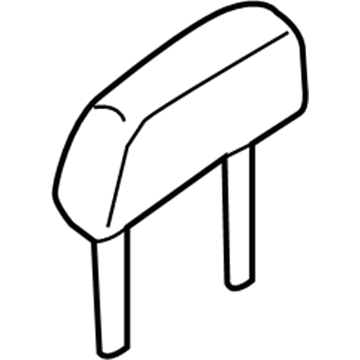 86400-5M100 Nissan Front Seat Head Rest Assembly Illustration 1 of 1