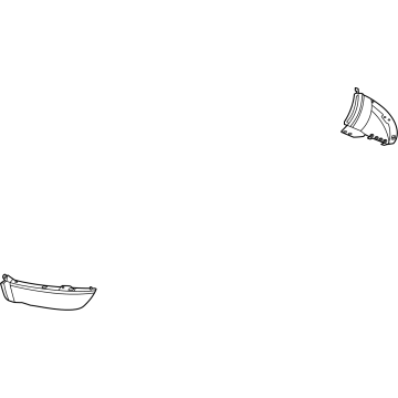 85024-6RZ0B Nissan BUMPER-SIDE REAR,RH Illustration 1 of 1