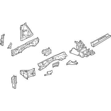 G5100-7BAMB Nissan MEMBER ASSY-SIDE,FRONT RH Illustration 1 of 1