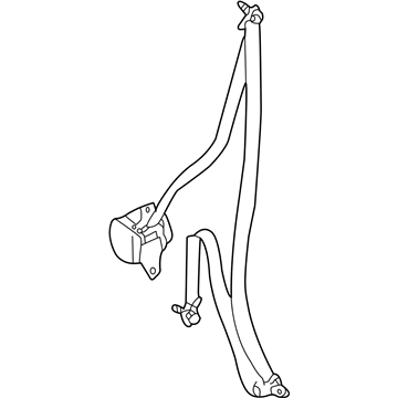 86885-4Z026 Nissan Belt Assembly Tongue, Pretensioner, Front Left Illustration 1 of 1