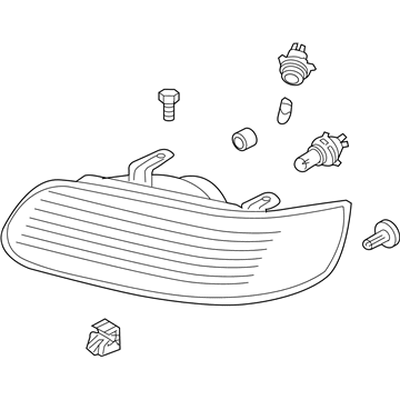 26060-6Z525 Nissan Driver Side Headlight Assembly Illustration 1 of 1