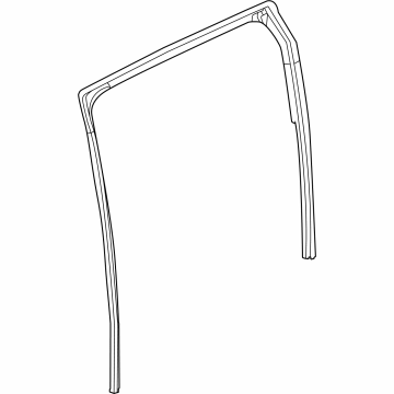 82330-7LF0A Nissan GLASS RUN RUBBER-REAR DOOR WINDOW,RH Illustration 1 of 1