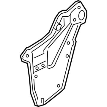 80860-7BA0A Nissan SCREEN-SEALING,FRONT DOOR RH Illustration 1 of 1