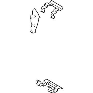 D1M80-6RR0A Nissan Front Disc Brake Pad Hardware Kit Illustration 1 of 1