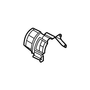 37205-7LA0A Nissan BRACKET-HEAT,PROPELLER SHAFT Illustration 1 of 1