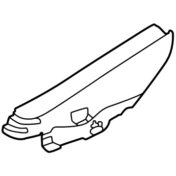 82293-6LB0A Nissan Cover-Rear Door Corner,Inner LH Illustration 1 of 1