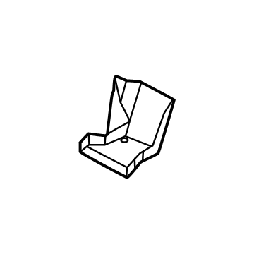 37205-6SX0B Nissan BRACKET-HEAT,PROPELLER SHAFT Illustration 1 of 1