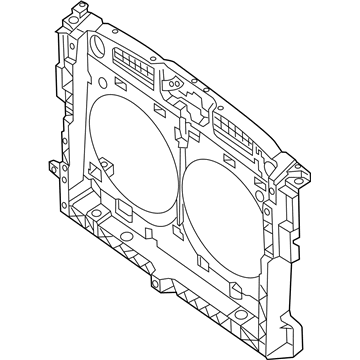 62500-3JA0B Nissan Support Assembly - Radiator Core Illustration 1 of 1