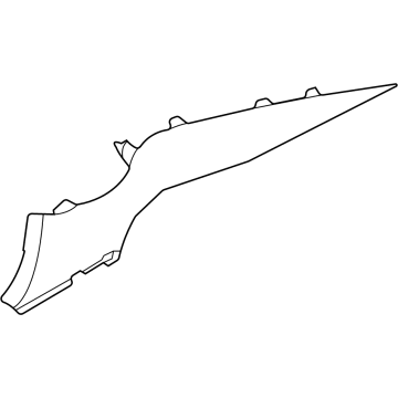 76935-6LB0A Nissan Rear Pillar Finisher Left Hand Illustration 1 of 1