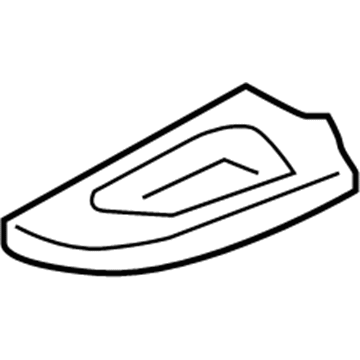 82961-4Z203 Nissan Finisher Assy-Armrest,Rear Door LH Illustration 1 of 1