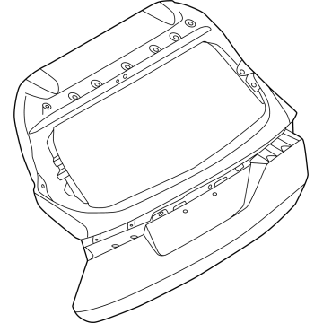 K0100-7LFGE Nissan Back Door Assembly Illustration 1 of 1