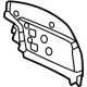 Nissan G7646-7BAMB REINFORCE-BACK PILLAR,OUTER UPPER RH