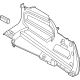 Nissan 84952-7JA3B FINISHER-LUGGAGE SIDE LOWER,REAR RH
