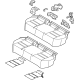 Nissan 88300-4MT0A Rear Seat Cushion Assembly