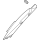 Nissan 76911-7JA0A Front Pillar Garnish Assembly Right Hand