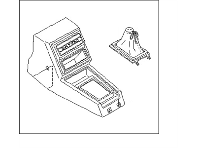 Nissan 96911-09W01 Console Body BRN