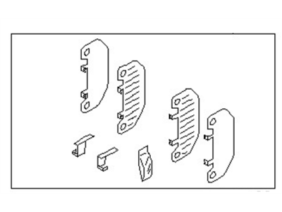 Nissan 41080-40P27 Brake Hardware Kt