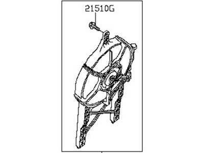 Nissan 92120-ZS20A Fan & Motor Assy-Condenser