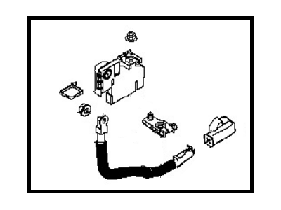 Nissan 24105-3NA0A Cable Assembly-Battery To STARTOR Motor
