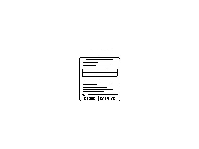 Nissan 14805-ZF001 Emission Label