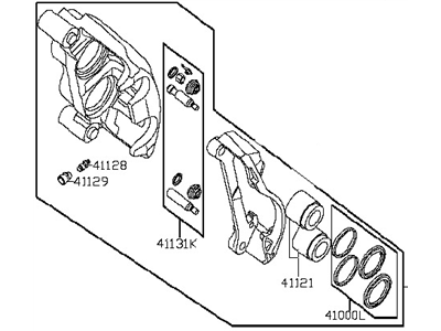 Nissan Titan Brake Caliper Repair Kit - 41001-1PA1B