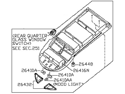 Nissan 26430-ZQ00D Lamp Assembly Map