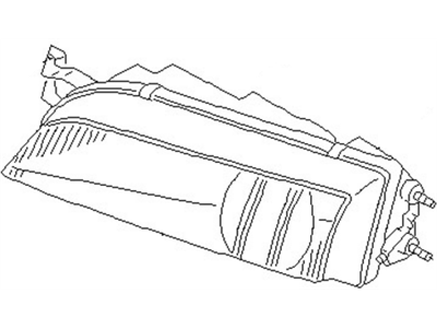 Nissan 26075-70F00 Headlamp Housing Assembly, Driver Side