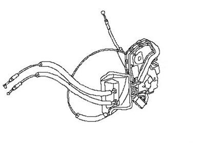 Nissan 80500-9PM0A Front Door Lock Actuator Motor, Right