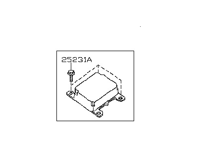 Nissan 98820-ZC39A Sensor-Side AIRBAG Center