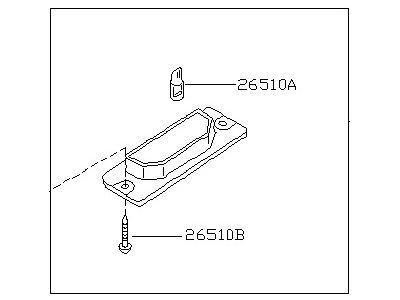 Nissan 26510-4Z000 Lamp Assembly-Licence