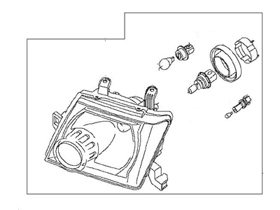 Nissan 26060-ZS00A Driver Side Headlight Assembly