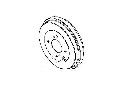 2012 Nissan Cube Brake Drum - 43206-CJ90A