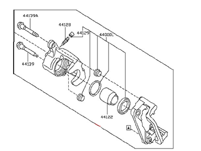 2019 Nissan Rogue Brake Caliper - 44011-4CA0D