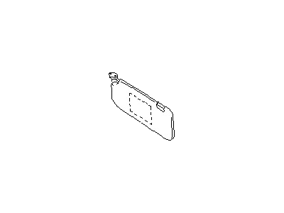 Nissan 96400-17C02 Right Sun Visor Assembly