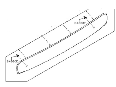 Nissan 84810-1VX5A Finisher Assy-Trunk Lid