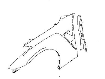 Nissan FCA00-JF0MA Fender-Front,RH