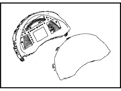 Nissan Leaf Instrument Cluster - 24810-3NA0A