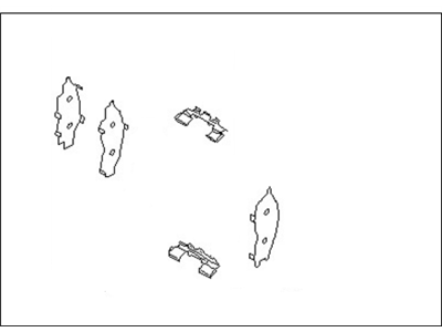 Nissan 41080-7Z025 Hardware Kit-Front Disc Brake Pad