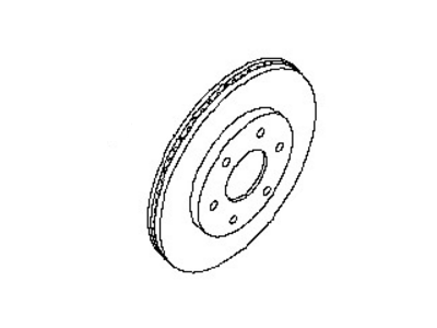 2008 Nissan Pathfinder Brake Disc - 40206-ZS60A