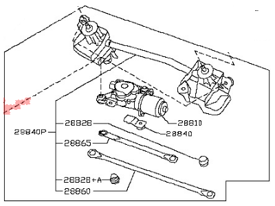 2007 Nissan Versa Wiper Pivot - 28800-EM30A