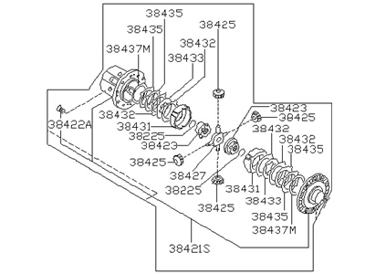 1988 Nissan 300ZX Differential - 38420-71S01