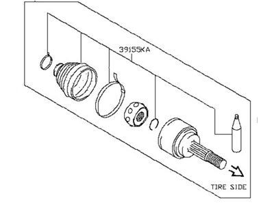 Nissan Versa CV Joint - C9211-EL00B